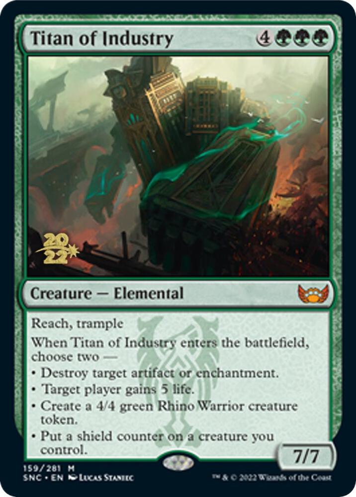 Titan of Industry 159s/161 (Prerelease Cards)  - Foil | Good Games Cannington
