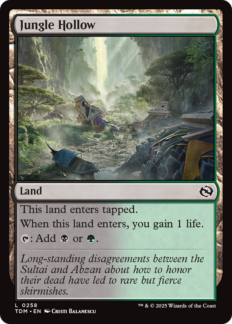 Jungle Hollow [Tarkir: Dragonstorm] | Good Games Cannington