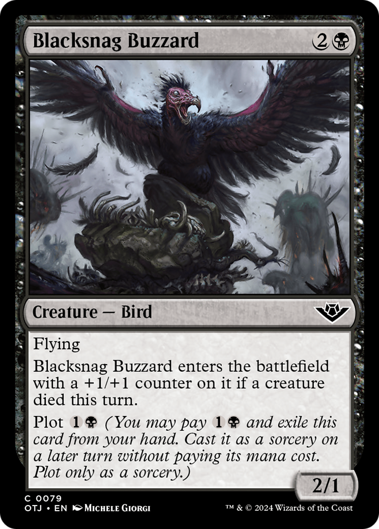 Blacksnag Buzzard [Outlaws of Thunder Junction] | Good Games Cannington