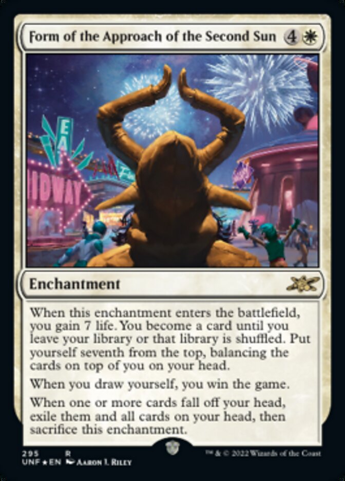 Form of the Approach of the Second Sun (Galaxy Foil) [Unfinity] | Good Games Cannington