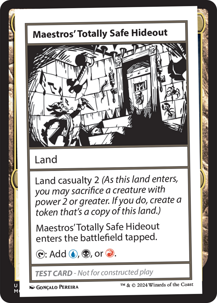 Maestros' Totally Safe Hideout [Mystery Booster 2 Playtest Cards] | Good Games Cannington