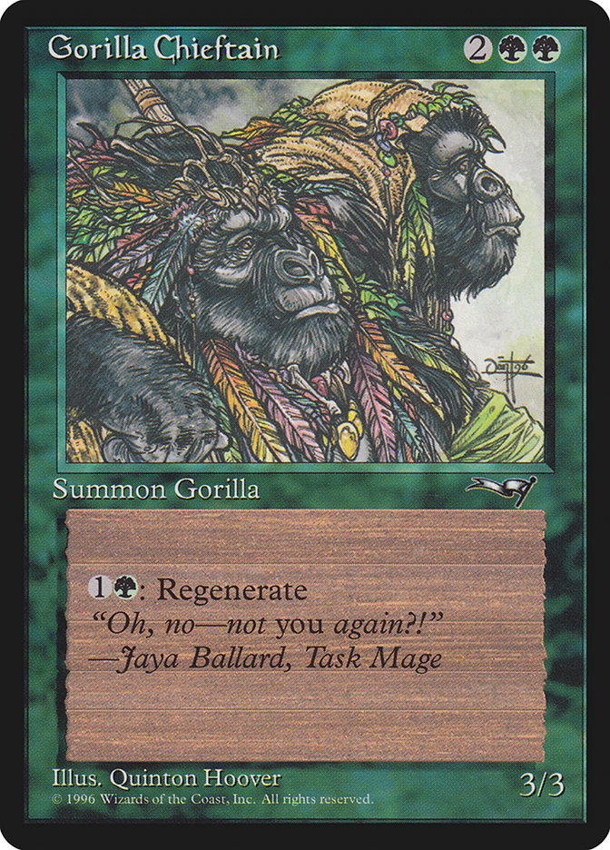Gorilla Chieftain (Two Gorilla Art) [Alliances] | Good Games Cannington