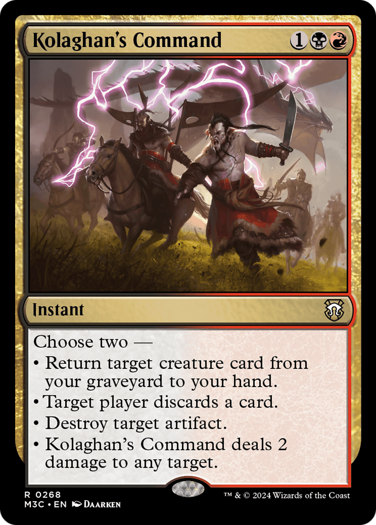 Kolaghan's Command (Ripple Foil) [Modern Horizons 3 Commander] | Good Games Cannington