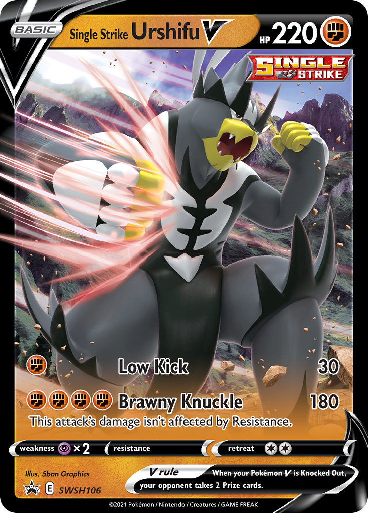 Single Strike Urshifu V (SWSH106) [Sword & Shield: Black Star Promos] | Good Games Cannington