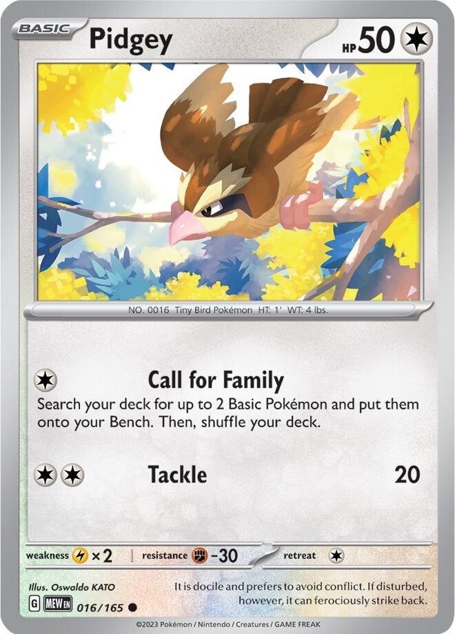 Pidgey (016/165) [Scarlet & Violet 151] | Good Games Cannington
