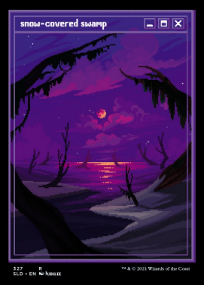 Snow-Covered Swamp (Foil Etched) [Secret Lair Drop Series] | Good Games Cannington