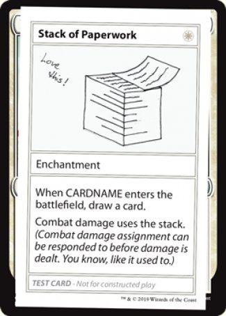 Stack of Paperwork (2021 Edition) [Mystery Booster Playtest Cards] | Good Games Cannington