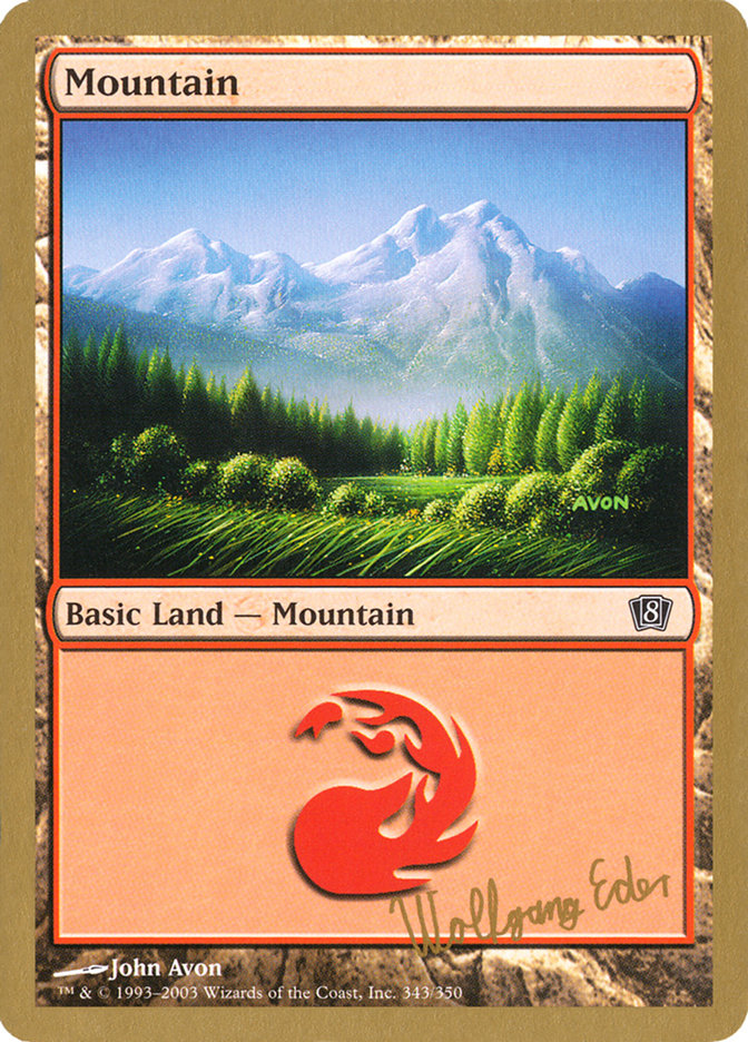 Mountain (we343) (Wolfgang Eder) [World Championship Decks 2003] | Good Games Cannington