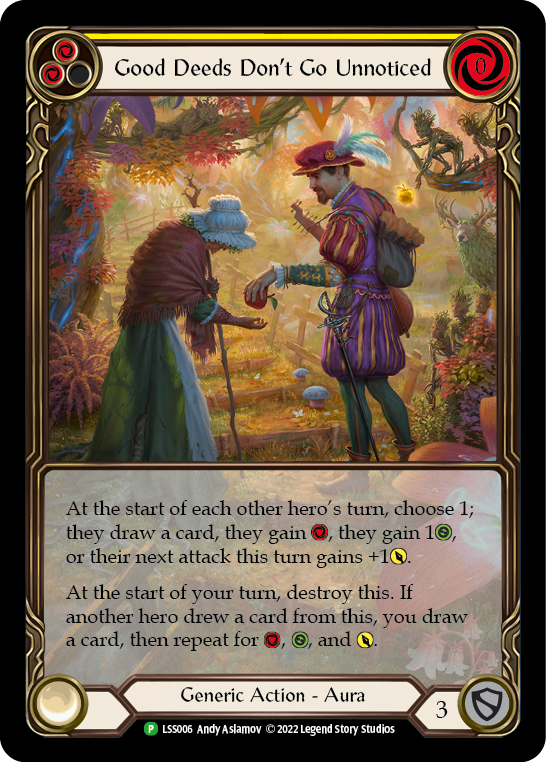 Good Deeds Don't Go Unnoticed [LSS006] (Promo)  Rainbow Foil | Good Games Cannington