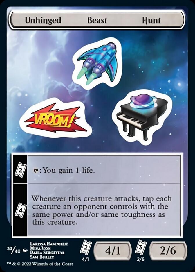 Unhinged Beast Hunt [Unfinity Stickers] | Good Games Cannington