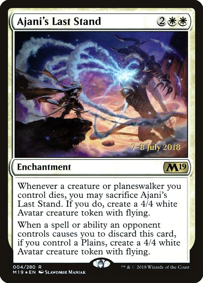 Ajani's Last Stand [Core Set 2019 Prerelease Promos] | Good Games Cannington