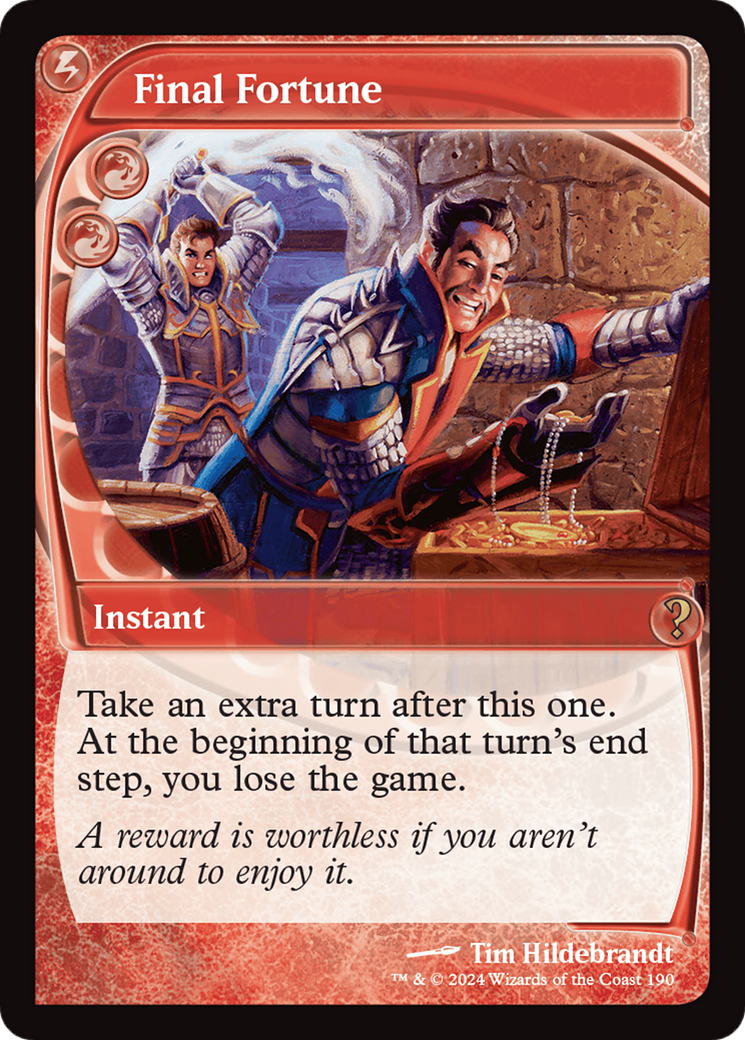 Final Fortune (Future Sight) [Mystery Booster 2] | Good Games Cannington