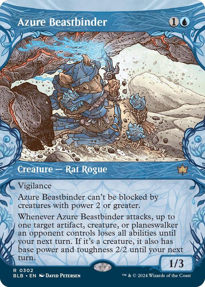 Azure Beastbinder 302 (Bloomburrow)  - Showcase | Good Games Cannington