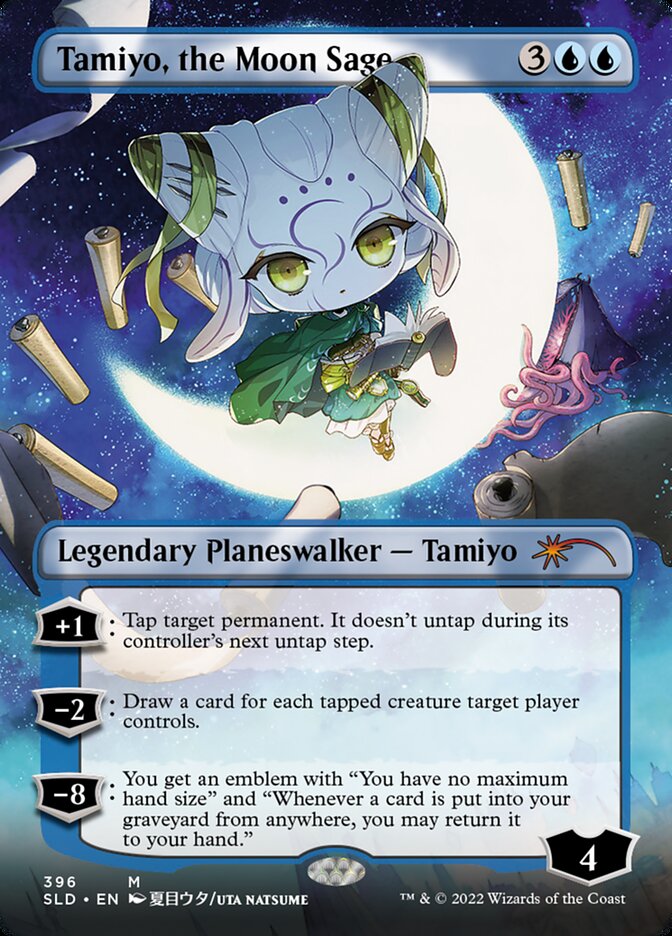 Tamiyo, the Moon Sage (Borderless) [Secret Lair Drop Series] | Good Games Cannington