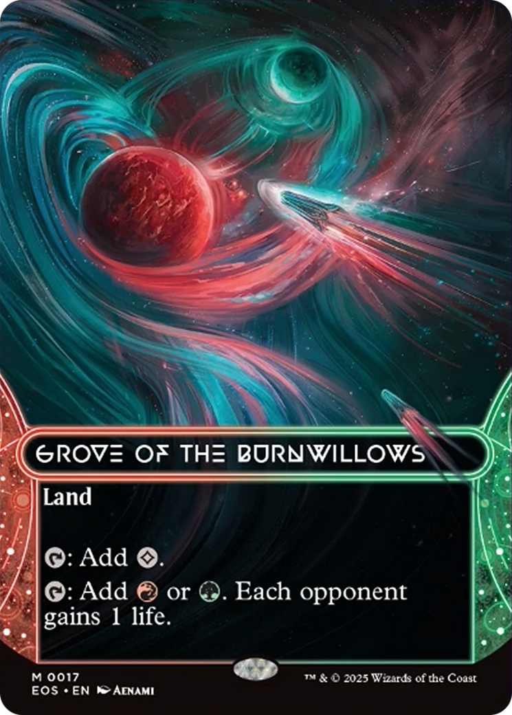 Grove of the Burnwillows (0017) (Borderless) [Edge of Eternities: Stellar Sights] | Good Games Cannington