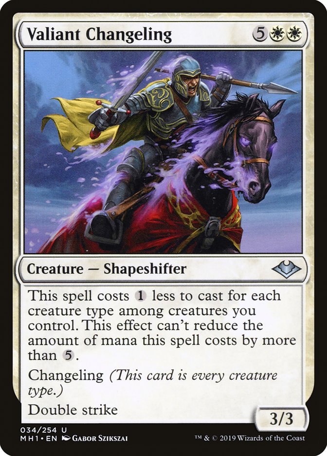 Valiant Changeling [Modern Horizons] | Good Games Cannington
