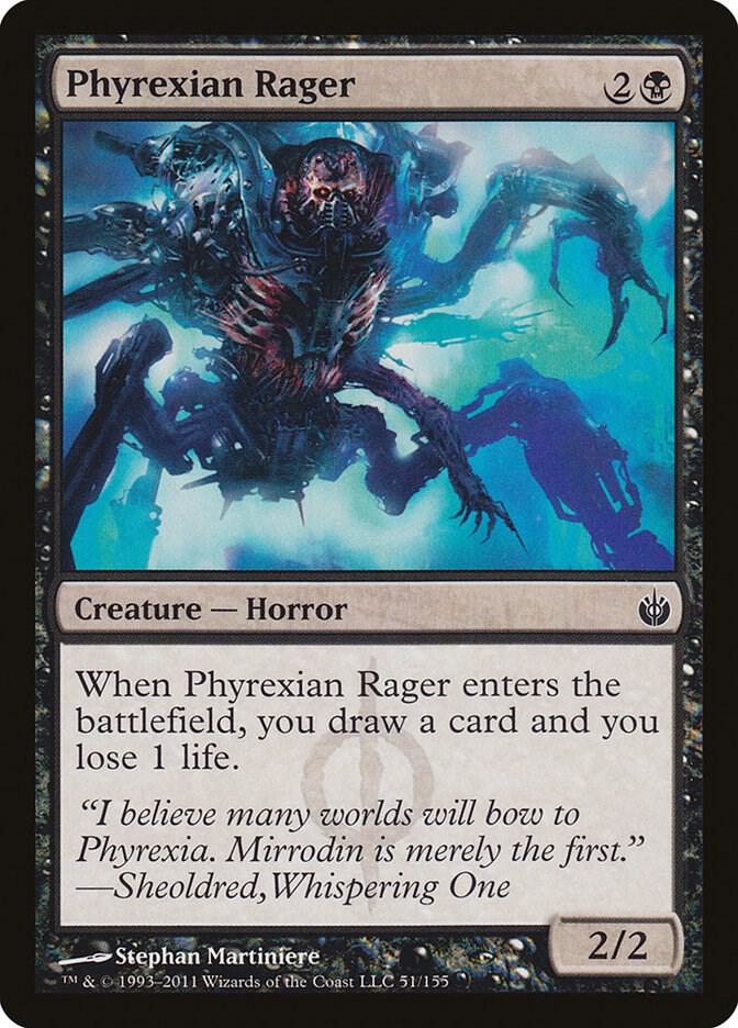 Phyrexian Rager 51/155 (Mirrodin Besieged)  | Good Games Cannington