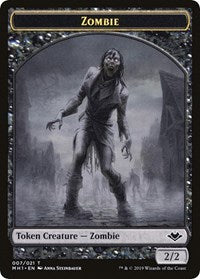 Zombie // Golem Double-Sided Token [Modern Horizons Tokens] | Good Games Cannington