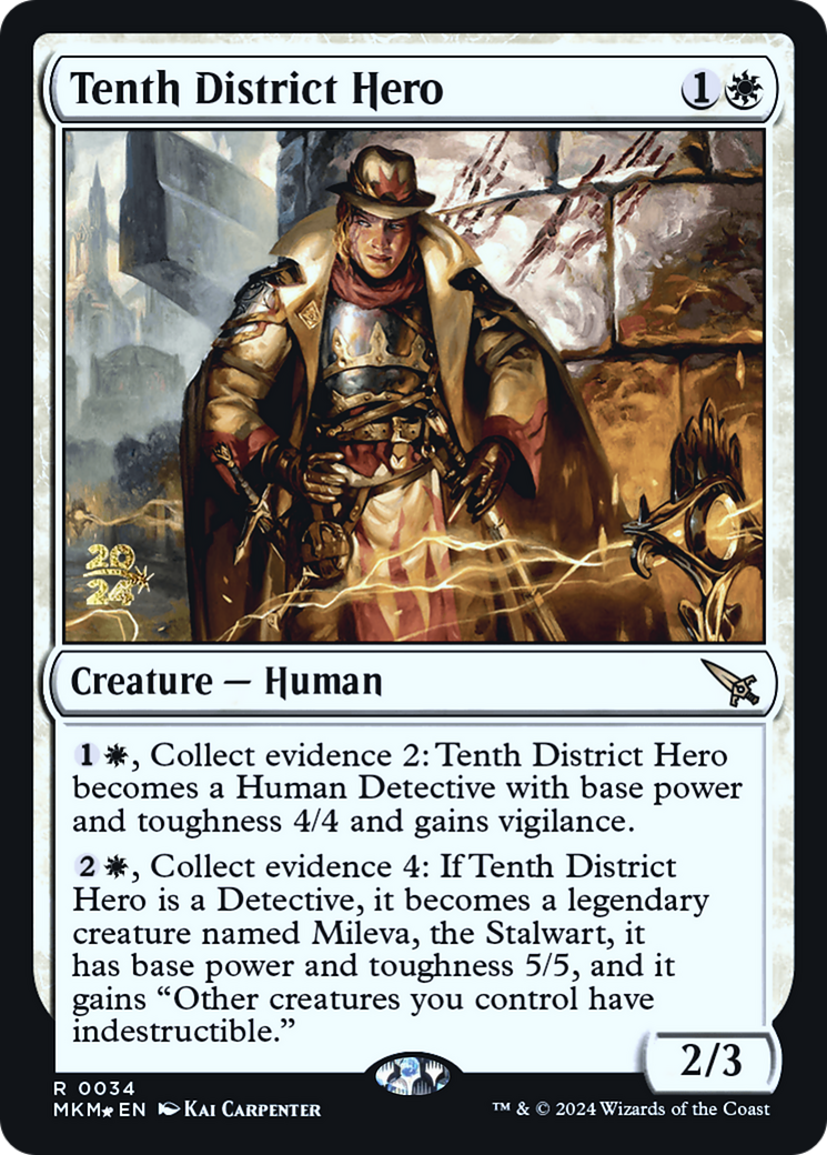 Tenth District Hero [Murders at Karlov Manor Prerelease Promos] | Good Games Cannington