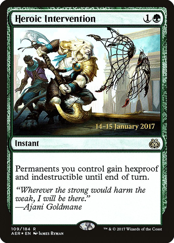 Heroic Intervention [Aether Revolt Prerelease Promos] | Good Games Cannington