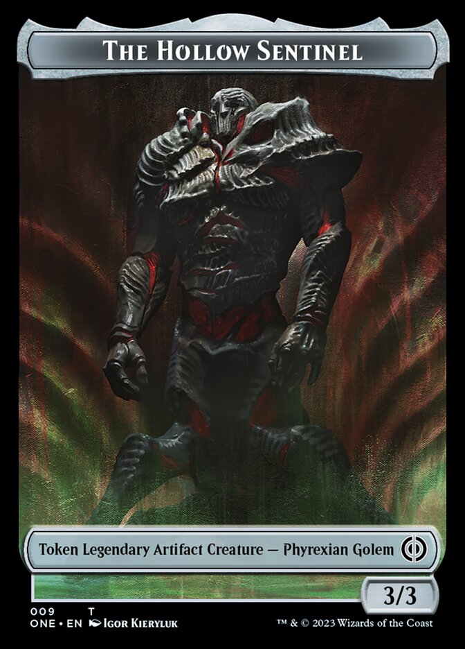 Phyrexian Mite (011) // The Hollow Sentinel Double-Sided Token [Phyrexia: All Will Be One Tokens] | Good Games Cannington
