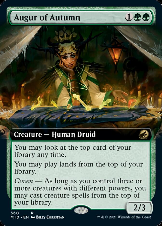 Augur of Autumn (Extended Art) [Innistrad: Midnight Hunt] | Good Games Cannington