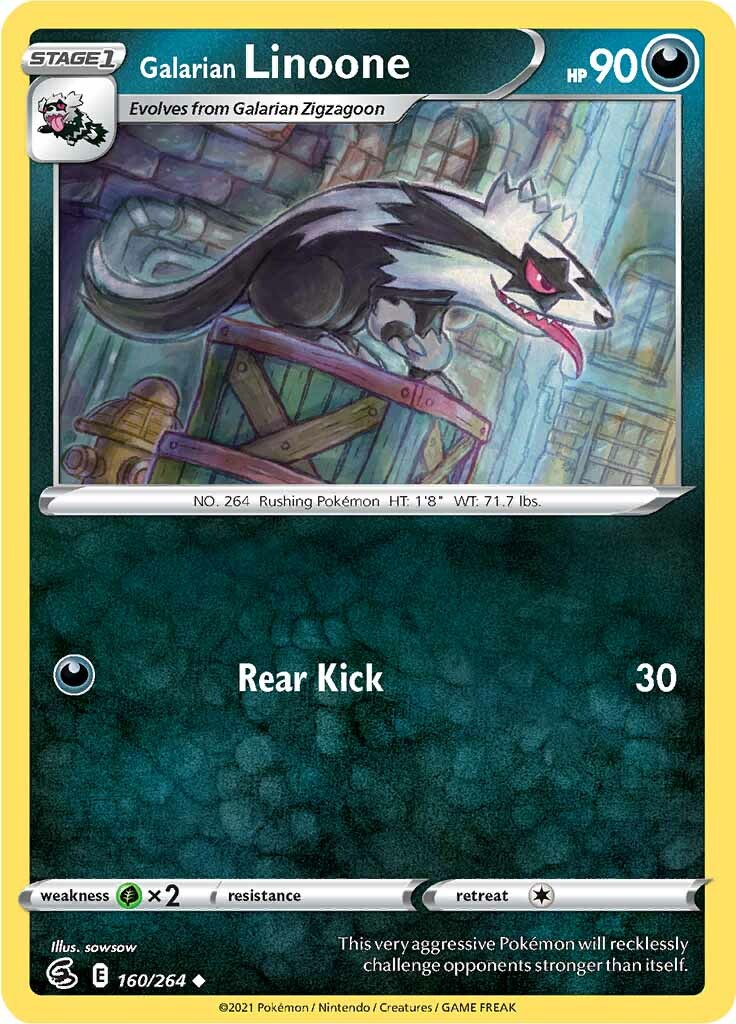 Galarian Linoone (160/264) [Sword & Shield: Fusion Strike] | Good Games Cannington