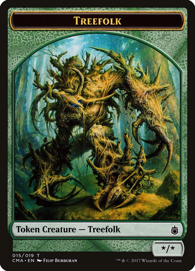 Treefolk Token [Commander Anthology Tokens] | Good Games Cannington