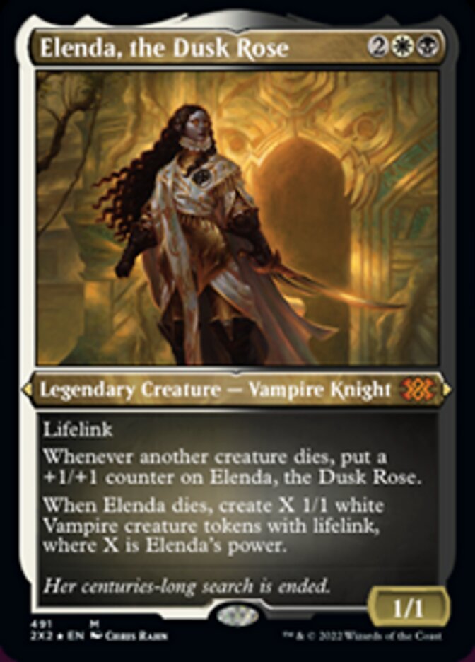 Elenda, the Dusk Rose (Foil Etched) [Double Masters 2022] | Good Games Cannington