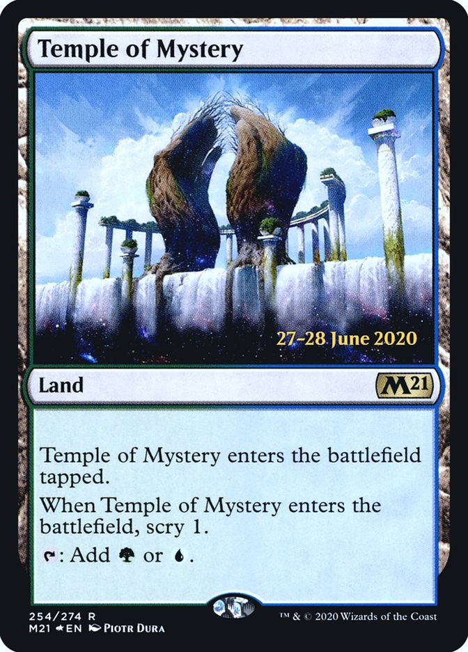 Temple of Mystery [Core Set 2021 Prerelease Promos] | Good Games Cannington