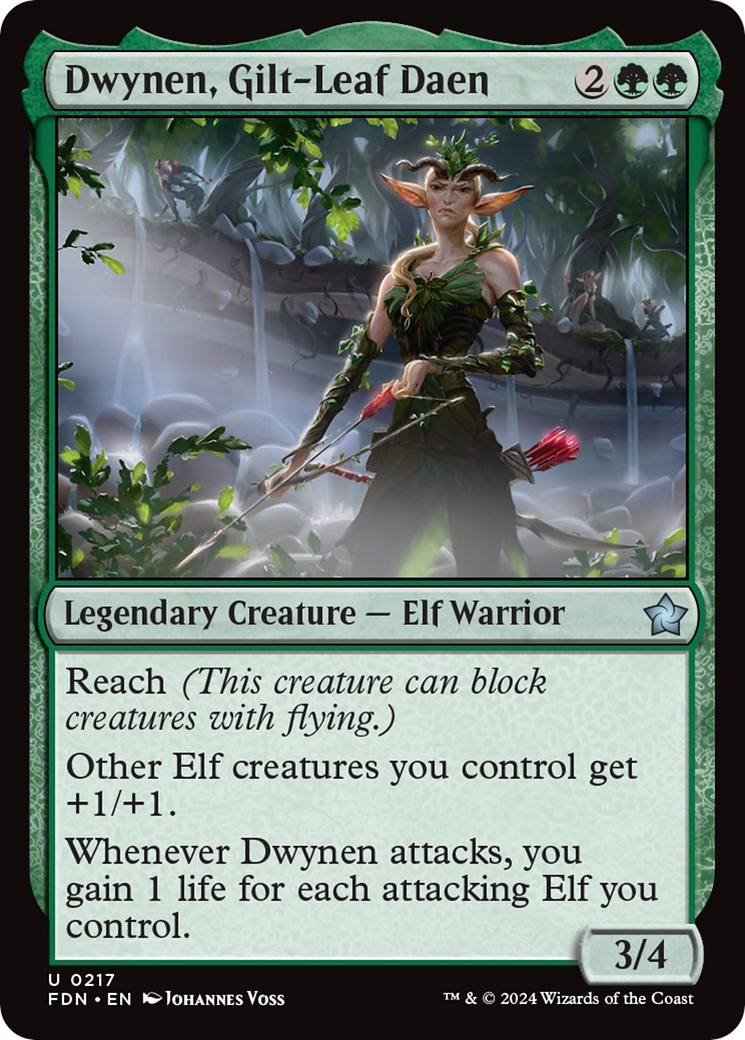 Dwynen, Gilt-Leaf Daen [Foundations] | Good Games Cannington
