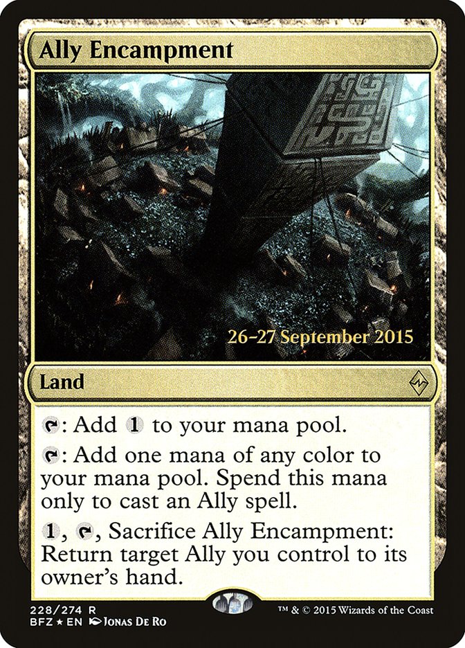 Ally Encampment [Battle for Zendikar Prerelease Promos] | Good Games Cannington