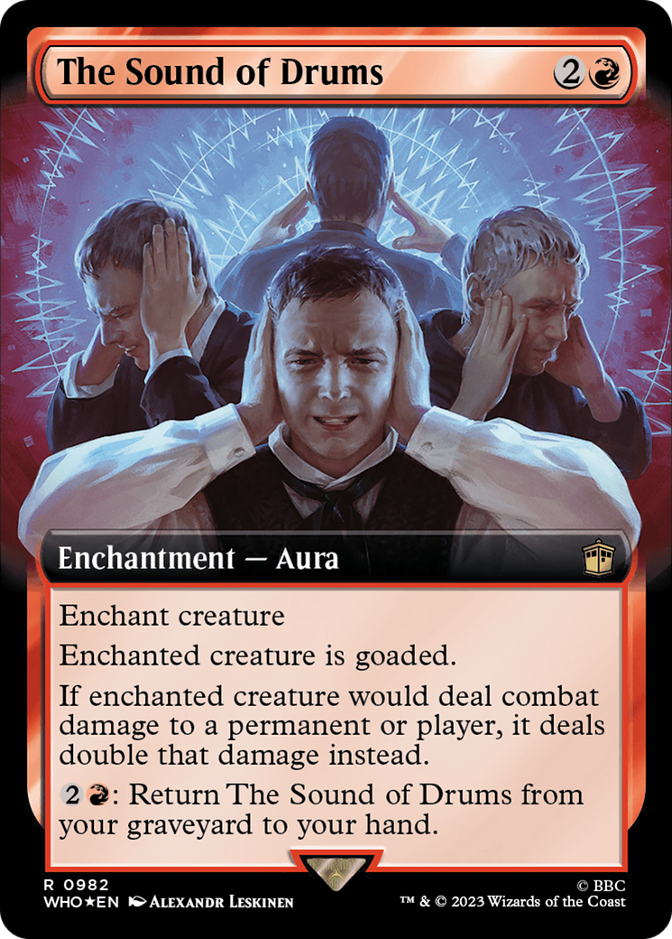 The Sound of Drums (Extended Art) (Surge Foil) [Doctor Who] | Good Games Cannington