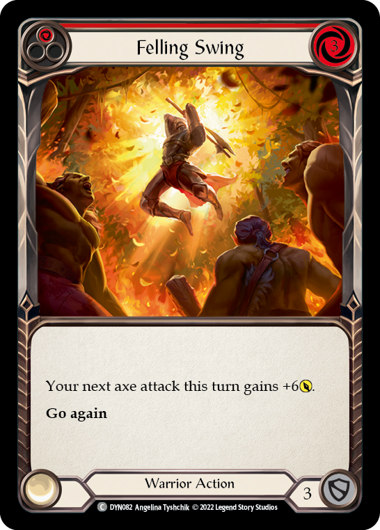 Felling Swing (Red) [DYN082] (Dynasty)  Rainbow Foil | Good Games Cannington