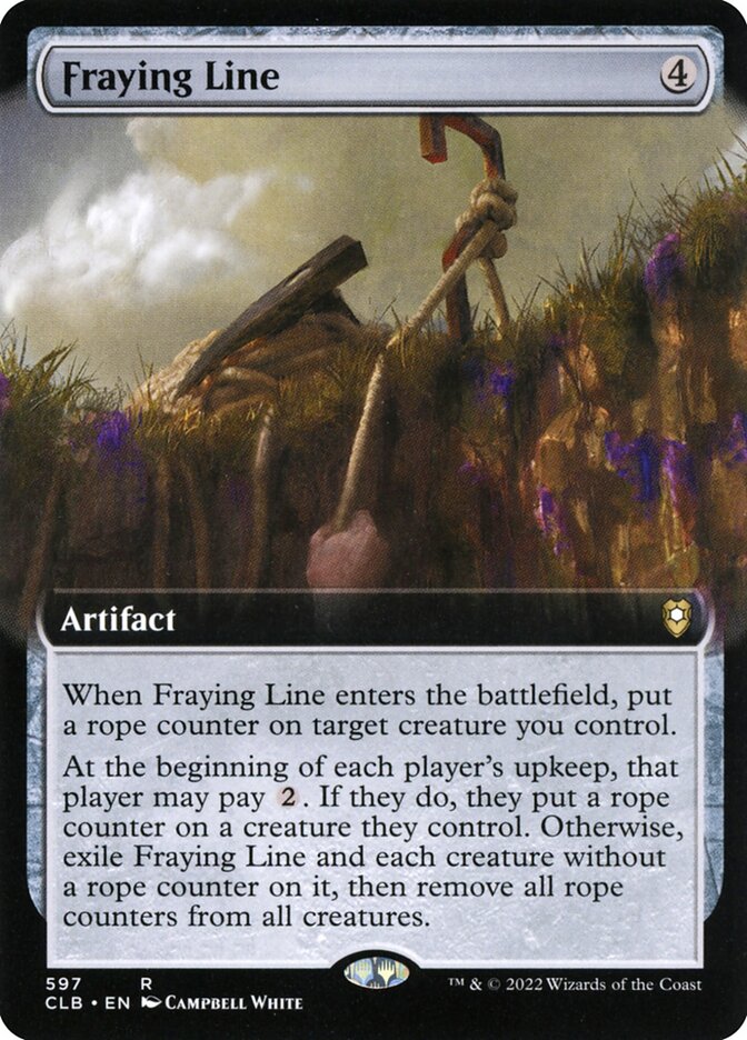 Fraying Line Extended Art 597/361 (Commander Legends: Battle for Baldur's Gate)  | Good Games Cannington