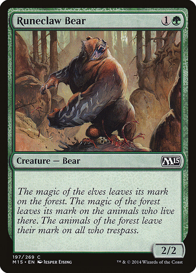 Runeclaw Bear 197 (Magic 2015 (M15))  - Foil | Good Games Cannington