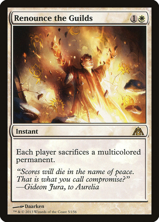 Renounce the Guilds 5/156 (Dragon's Maze)  | Good Games Cannington