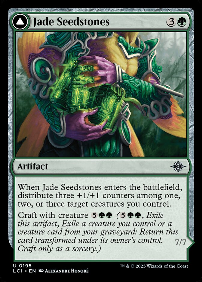 Jade Seedstones // Jadeheart Attendant 195/291 (The Lost Caverns of Ixalan)  | Good Games Cannington
