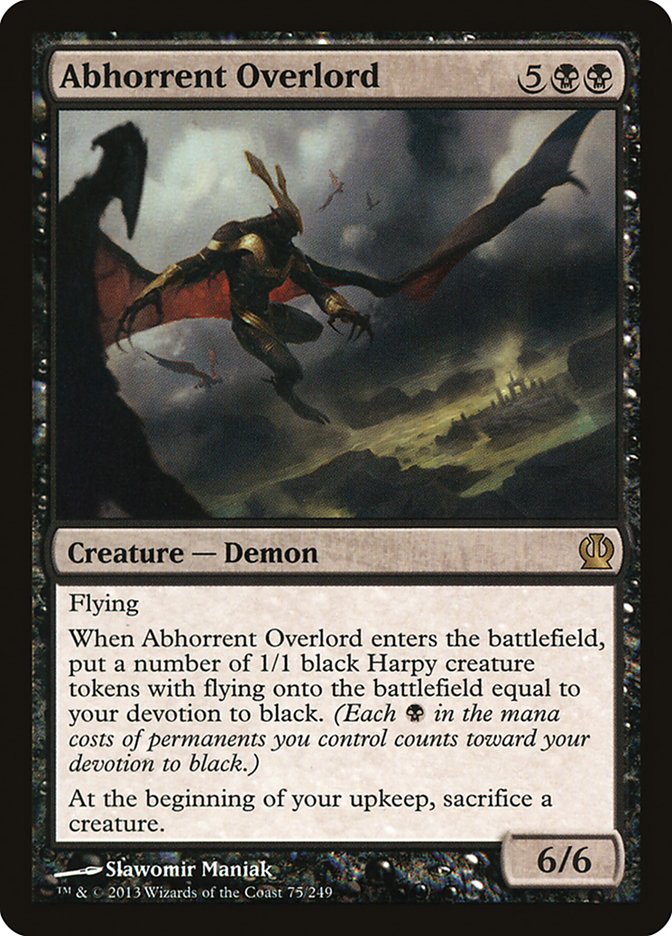 Abhorrent Overlord 75/249 (Theros)  | Good Games Cannington