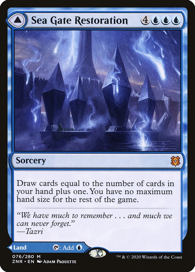 Sea Gate Restoration // Sea gate, Reborn 76 (Zendikar Rising)  - Foil | Good Games Cannington
