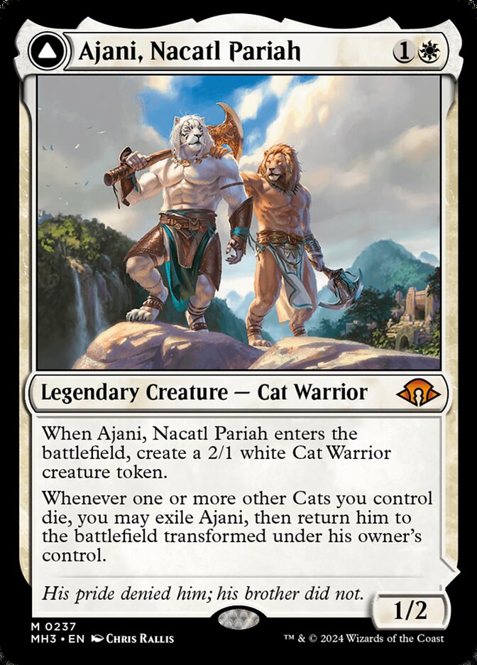 Ajani, Nacatl Pariah // Ajani, Nacatl Avenger 237 (Modern Horizons 3)  | Good Games Cannington