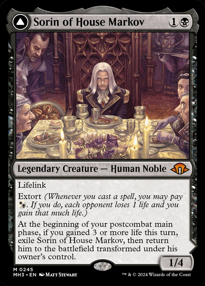 Sorin of House Markov // Sorin, Ravenous Neonate 245 (Modern Horizons 3)  | Good Games Cannington