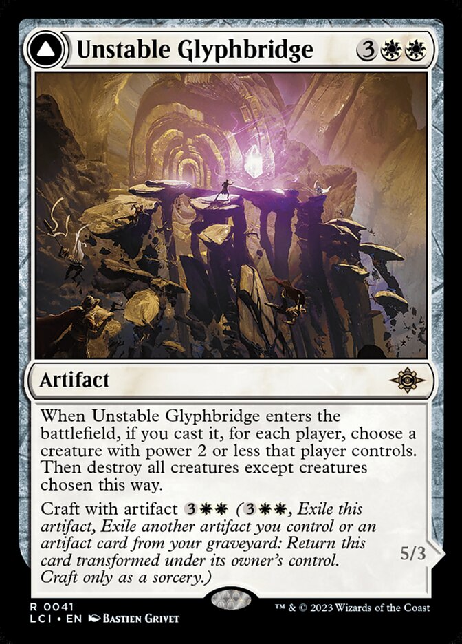Unstable Glyphbridge // Sandswirl Wanderglyph 41/291 (The Lost Caverns of Ixalan)  | Good Games Cannington