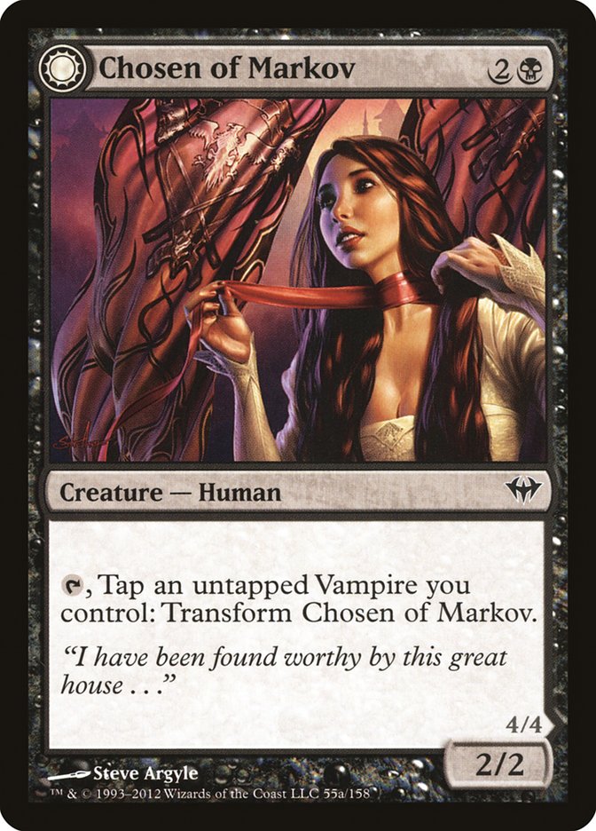 Chosen of Markov // Markov's Servant 55/158 (Dark Ascension)  | Good Games Cannington
