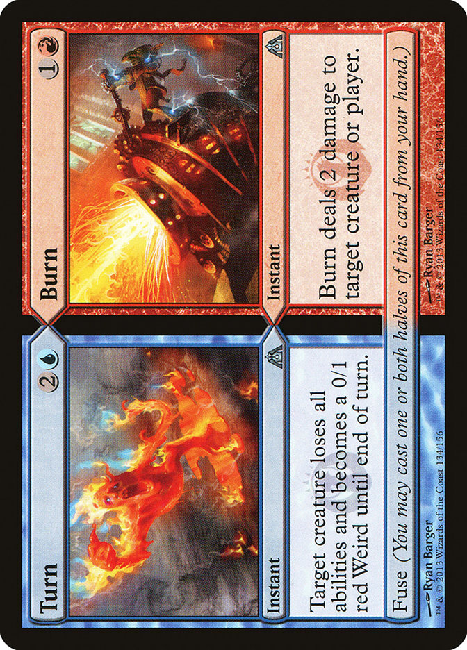 Turn // Burn 134/156 (Dragon's Maze)  | Good Games Cannington