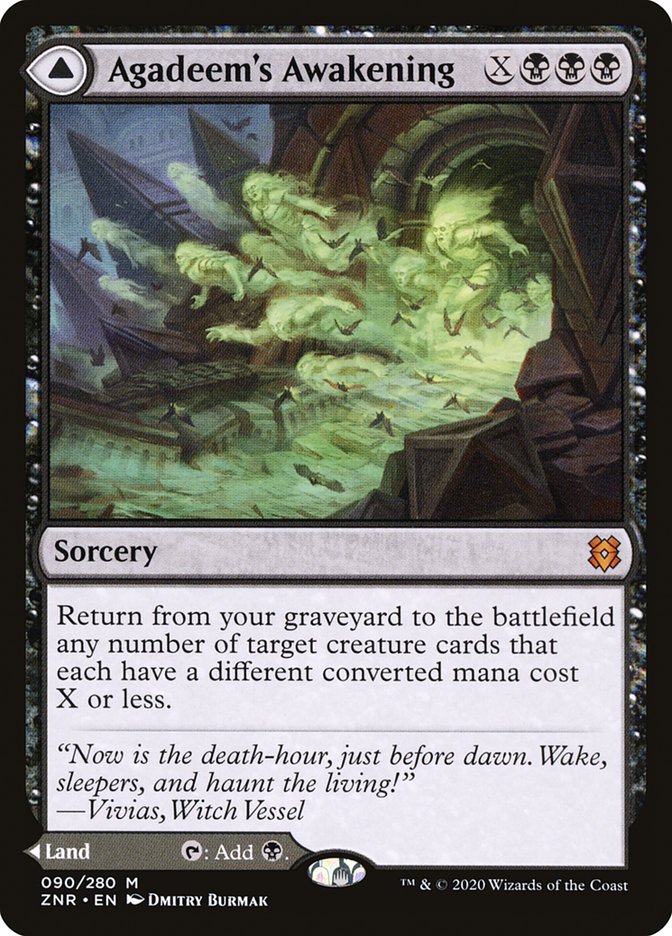 Agadeem's Awakening // Agadeem, the Undercrypt 90 (Zendikar Rising)  | Good Games Cannington