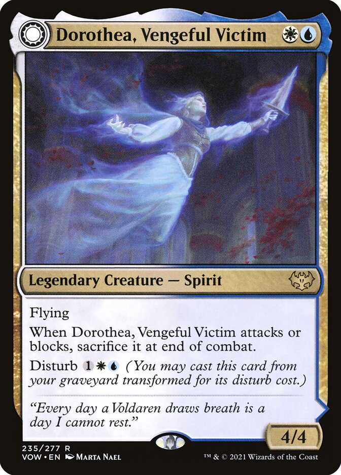 Dorothea, Vengeful Victim // Dorothea's Retribution 235 (Innistrad: Crimson Vow)  - Foil | Good Games Cannington