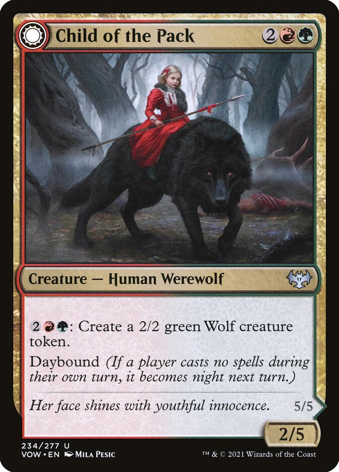 Child of the Pack // Savage Packmate 234 (Innistrad: Crimson Vow)  - Foil | Good Games Cannington