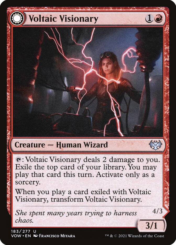Voltaic Visionary // Volt-Charged Berserker 183/277 (Innistrad: Crimson Vow)  - Foil | Good Games Cannington