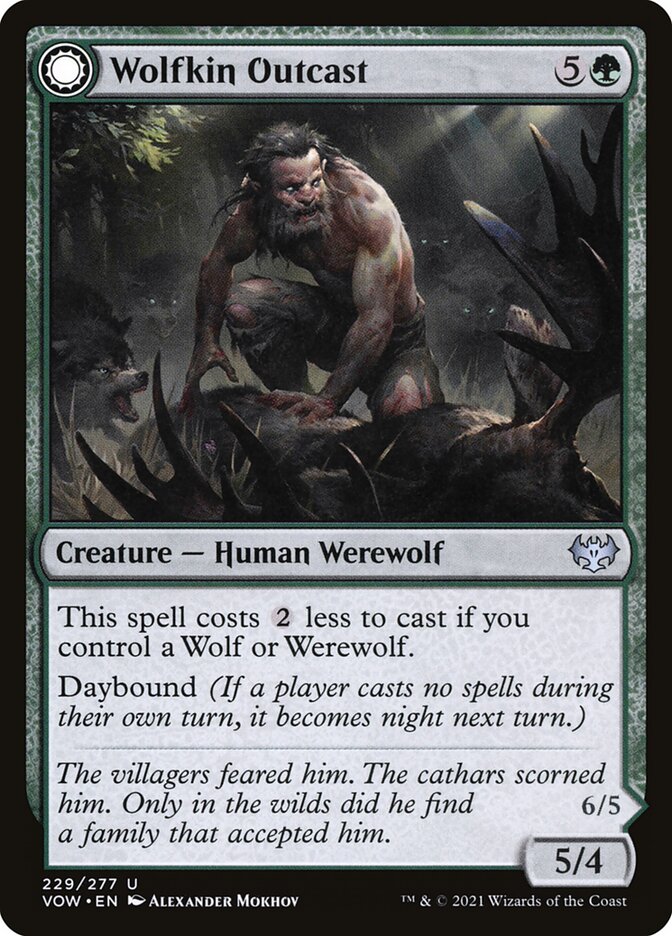 Wolfkin Outcast // Wedding Crasher 229 (Innistrad: Crimson Vow)  - Foil | Good Games Cannington